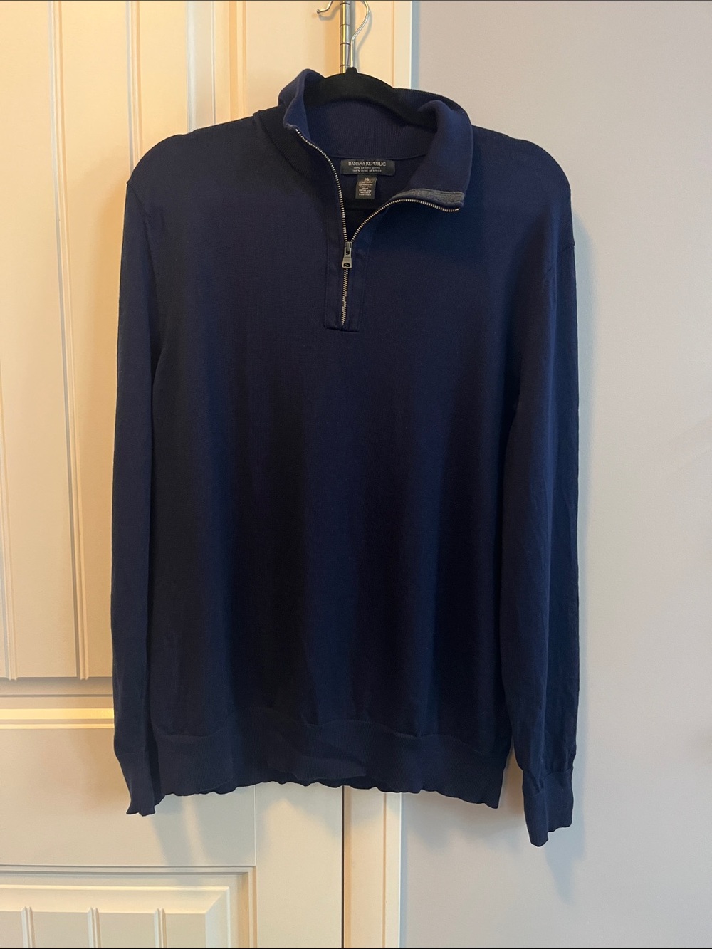 Banana Republic Merino Quarter-Zip Sweater XL